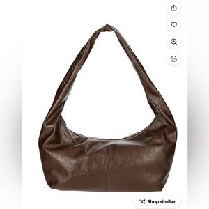 No Boundaries Dark Brown studded Hobo Bag